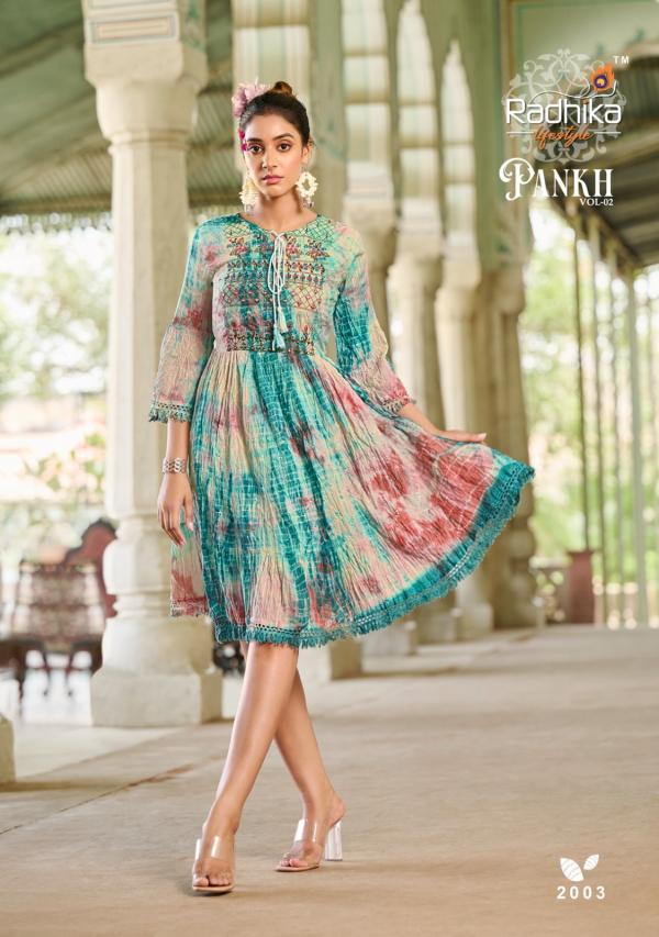 Radhika Pankh Vol 2 Fancy Designer Short Kurti Collection